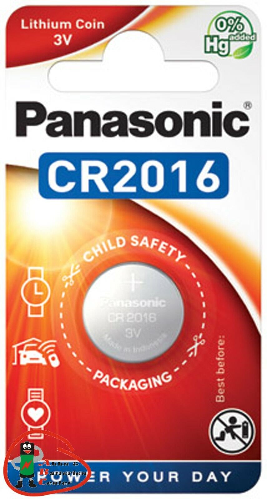 Thumbnail - 2 X Panasonic Cr2016 3v Lithium Power Knopfzelle Blister