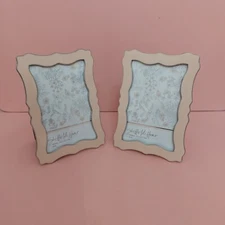 Light Pink/Beige Picture Frames          Set of Two