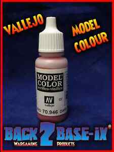 Vallejo Model Color Acrylic Paint 17ml Bottle Dark Red 70946 | eBay