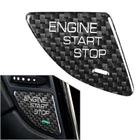 Carbon Fiber Black Engine Start Stop Button Trim For Cadillac ATS 2013-2019