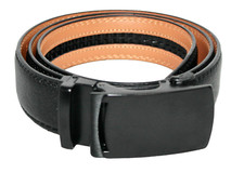 BULLIANT Men Slide Ratchet Adjustable Belt Size 36 Black Leather 1.375" Wide