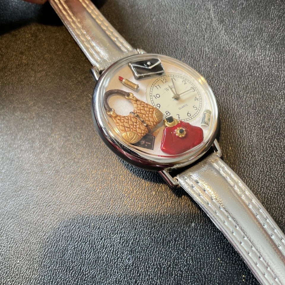Whimsical Watches Purse Handbags Shopping Cash Makeup Watch NOS in Box New Batt - Image 2 of 4
