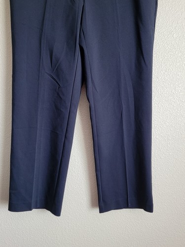 Christopher & Banks Trousers Womens Size 10S Shader Fit Mid Rise Color Dark Blue - Picture 5 of 16