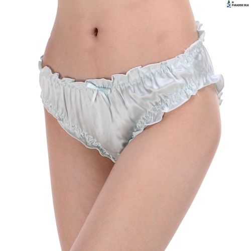 Pure Silk Women's Flouncing Knickers Bikinis - Picture 2 of 5