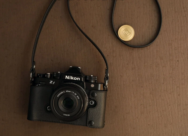 Handmade Genuine Leather Camera Case Cover Protect Grip Belt for Nikon ZF ZFC - Image 2 of 4