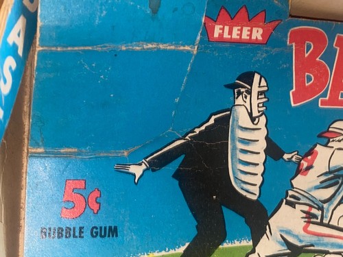 1961 Fleer Empty Baseball Greats 5¢ Wax Pack Box - Picture 6 of 19