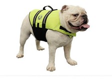 Paws Aboard 1400 Dog Life Jacket, Neon Yellow - Medium