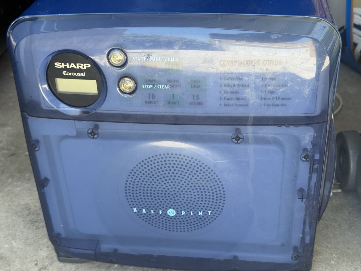 SHARP RE-HP1 HALF PINT ブルー 電子レンジ 2000年製 希少 シャープ レトロ電子レンジ RE-HP1｜Yahoo!フリマ（旧PayPayフリマ）
