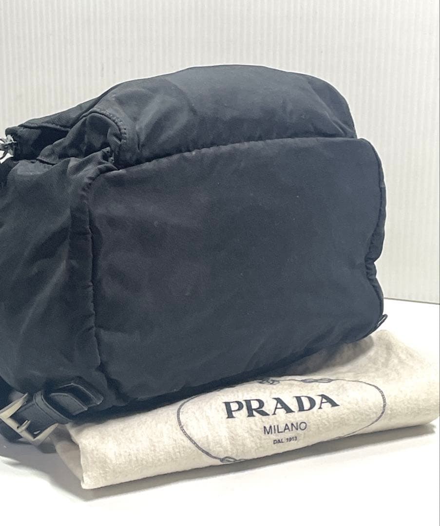 Excellent Condition PRADA Mini Backpack Black Tri… - image 5