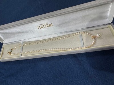 Jewelry Tsutsumi K18 Genuine Pearl Necklace From Japan