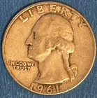1961-D Washington Quarter 90% Silver 25c
