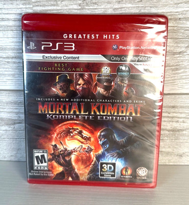 Mortal Kombat Komplete Edition (Greatest Hits) PS3 (Brand New Factory Sealed US