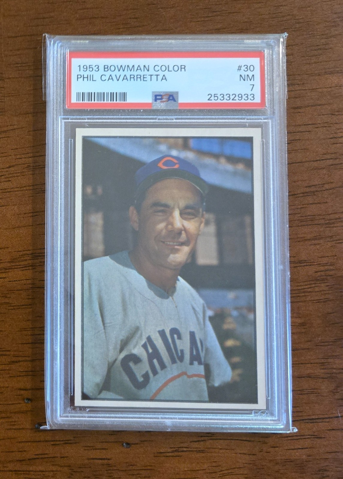 1953 Bowman Color Phil Cavarretta #30 - PSA 7  NM