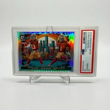 2024 Panini Donruss Optic - Downtown Duos Deebo Samuel, Brock Purdy 💎 PSA 10