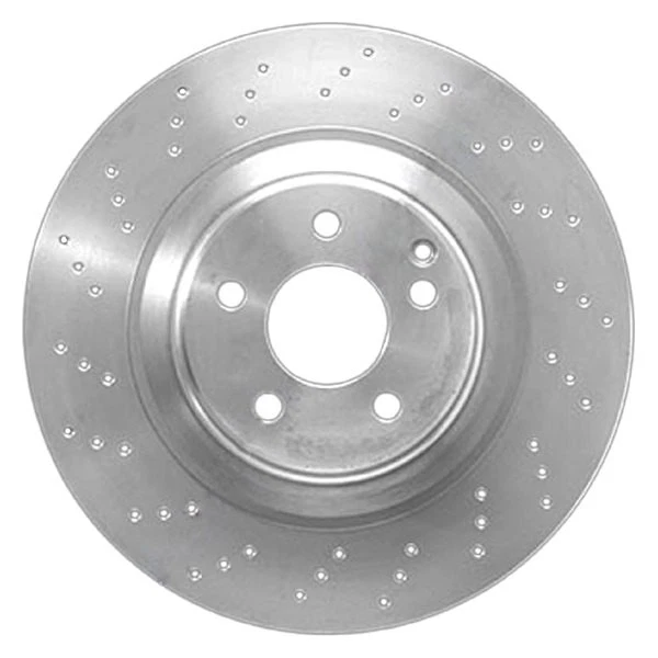 For Mercedes-Benz CL600 01-06 Global Premium Drilled Vented Front Brake Rotor Foto 2 de 2