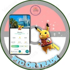 Shiny Pikachu Wearing A Varsity Jacket WCS 2025 Background ✨ PTC or TRADE