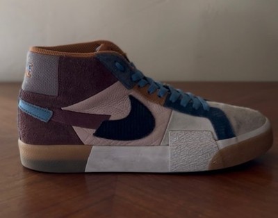 Size 9 - Nike Zoom Blazer Premium SB Mid Mosaic Pack - Dark Wine