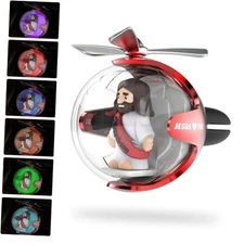 Jesus Loves You Car Air Freshener 1 Count (Pack of 1) A Red Jesus Loves You