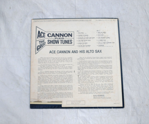 Ace Cannon Plays The Great Show Tunes Vinyl LP 1964 Hi Records Used - Picture 2 of 3