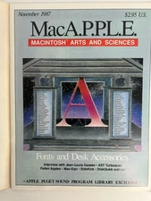 Mac A.P.P.L.E  Magazine - November 1987 : Macintosh Arts & Sciences