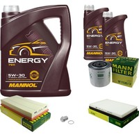 Mann Inspektionspaket 7L Mannol Energy 5W-30 FüR Volvo 850 Kombi 2.5 TDI V70 I