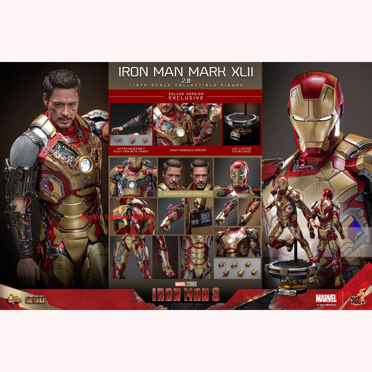 Hot Toys Iron Man Action Figures Character Toys for sale | eBay