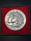 George Morgan James Longacre 7.18 Ozt Silver Medal Metals Art Co