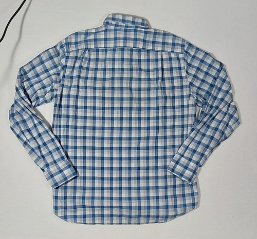 J. Camisa Crew Factory azul y blanca a cuadros con botones - Imagen 5 de 7