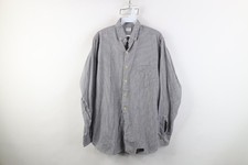 Vtg 60s Streetwear Mens Large Distressed Sanforized Cotton Button Down Shirt USA