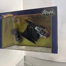 Mattel Hot Wheels 1966 TV Series Batcycle and Sidecar New In Box Superheroes