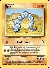POKEMON ONIX 56 BASE SET UNLIMITED 102 COMMON MP