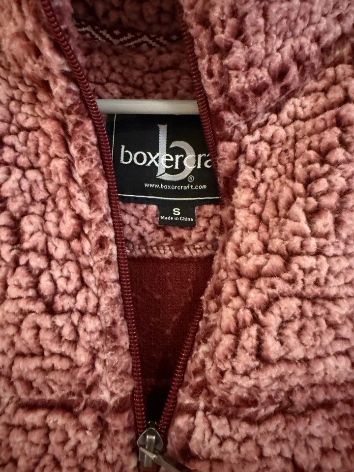 Chaqueta Pullover Mujer Stanford University Boxercraft Sherpa 1/4 Cremallera Pequeña Foto 4 de 4