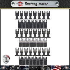 48PCS Metal Wood Universal Oscillating Multitool Quick Release Saw Blades Kit