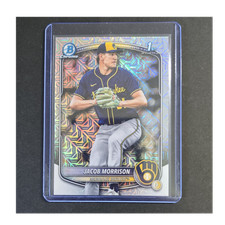 2025 Bowman Draft Mojo Chrome Jacob Morrison #BDC-42 1st Bowman Brewers