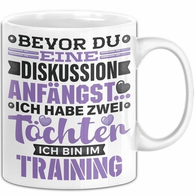 Mama Papa Tasse Geschenk 2 Töchter Geschenkidee Muttertag Vatertag Geschenke
