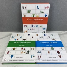 3 Fenton Glass Compendium Books : 1940-1970, 1970-1985, 1985-2001 by John Walk