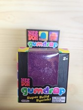 Nee Doh Gumdrop Super Solid Squish Tactile Squeeze Toy - PURPLE - AUTHENTIC