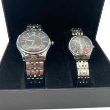 New Longbo His & Hers Quartz Watch Set-Roman Numeral-NIB - Fresh Batteries - WR