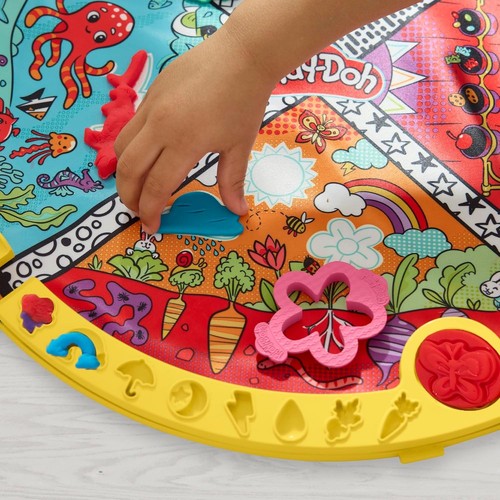Play-Doh Fold & Go Spielmatte Starterset mit 19 Zubehörteilen, Vorschulspielzeug... - Bild 10 von 12