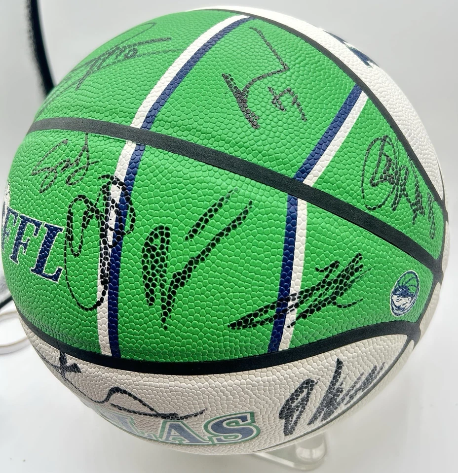 2023-25 Dallas Mavericks Signed Team Basketball Kyrie + More Auto PSA/DNA LOA - Image 4 of 4
