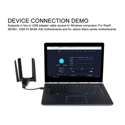 5G DONGLE Expansion Board 4 Antenna USB3.1 M.2 Key B Aluminum Heatsink - Picture 6 of 12