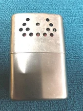 Vintage Jon E Chrome Hand Warmer  Aladdin Made in USA Silver Color