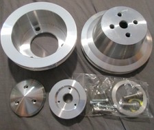 March Ford V-belt Pulley Kit 5-12 1-groove Crank 65-69 289302351 3 Bolt 1550