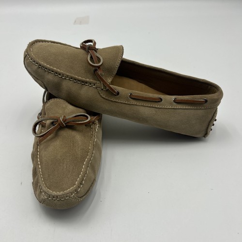 Cole Haan Grant Canoe Driver Moc Mens Size 11D Slip On Loafer Shoes TAN SUEDE - Picture 2 of 7