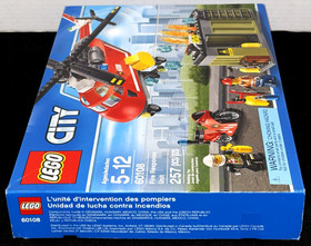 NEW SEALED! LEGO CITY 60108 FIRE RESPONSE UNIT / HELICOPTER / MOTORCYCLE