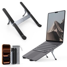 SODI Ultra Compact Foldable  Portable Laptop Stand for Bi-Fold, Black