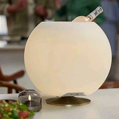 Kooduu SPHERE LED Lampe Bluetooth Lautsprecher & Weinkühler, Jacob Jensen Design..Neu