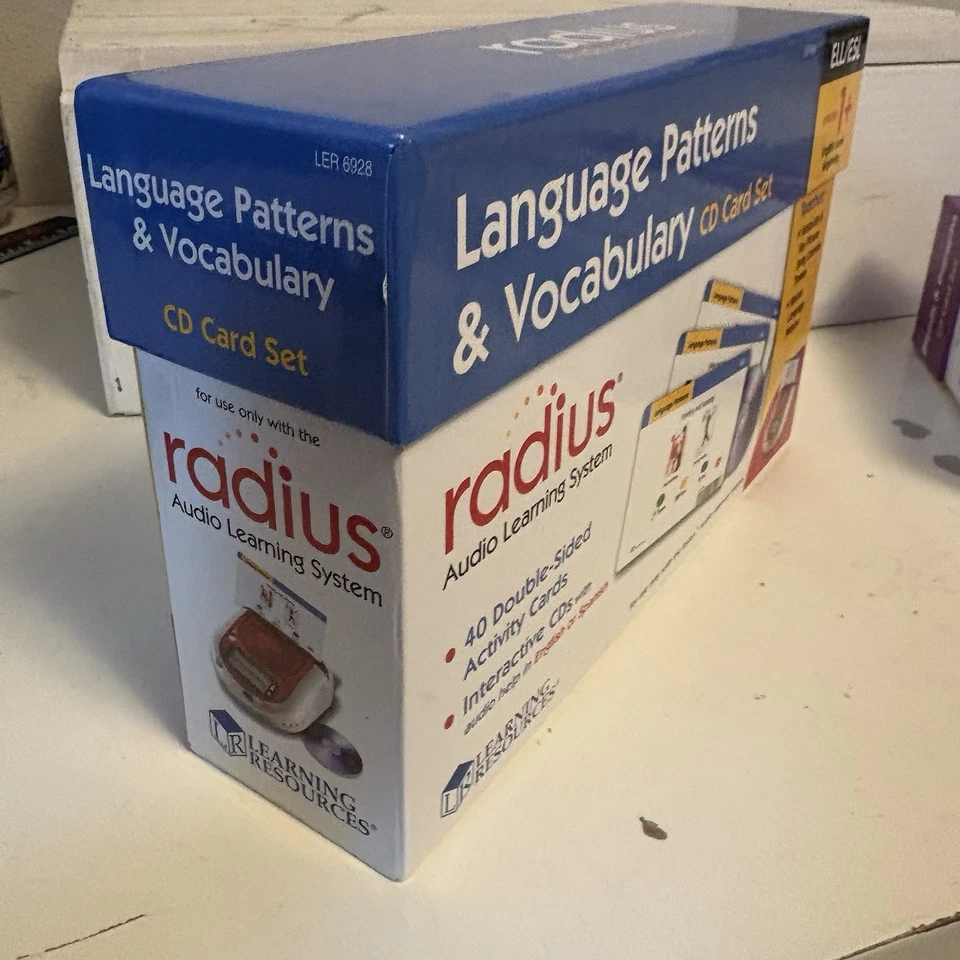 Radius Audio Learning System Language Patterns & Vocab CD Card Set ELL/ESL Gr 1+ - Image 4 of 4