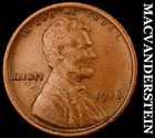 1918 Lincoln Wheat Cent - Scarce  Better Date  No Reserve  #J9650