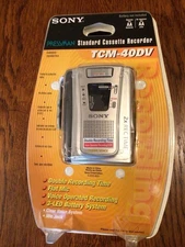 Sony TCM-40DV VOR Handheld Cassette Tape Voice Recorder Sealed